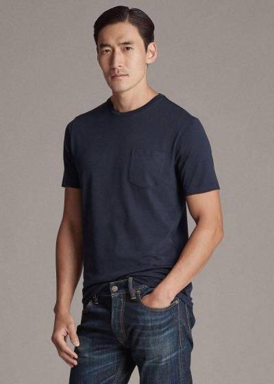 Men's Ralph Lauren Relaxed Fit Pocket T Shirts | 483590KNM